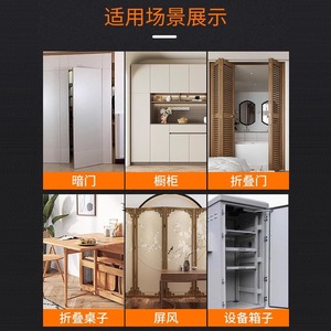 บานพับสแตนเลสแบบซ่อน 180 องศา สำหรับประตูไม้ ดีไซน์มินิมอล แบบไขว้ - Product Image 5