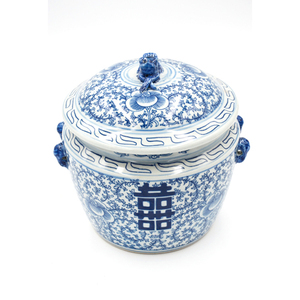 Cheap Price Porcelain Blue and White Ceramic Storage Bottle and Jar