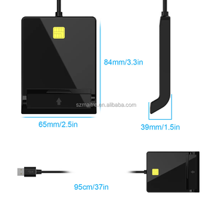 MAITRE-Lector de tarjetas USB CR301, lector de tarjetas USB 2,0 con Banco de identificación EMV IC, chip inteligente, ranura <span class=keywords><strong>para</strong></span> SIM, LED ABS antideslizante, compatible con Windows, <span class=keywords><strong>Mac</strong></span> OS, Linux - Product Image 5