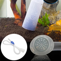 Pompe à vide pour aquarium, aspirateur semi-automatique pour bac à poissons, changeur d'eau, filtre à gravier et tuyau de filtration