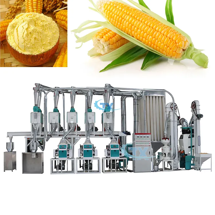 10-15TPD 양질의 거친 밀가루 만들기 기계 옥수수 밀링 생산 라인