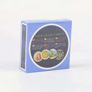 Cartes de tarot de manoir sombre cercle personnalisé avec livre Tarot à bordure dorée avec <span class=keywords><strong>mots</strong></span> clés Cartes de tarot Oracle de vérité cachée - Product Image 3