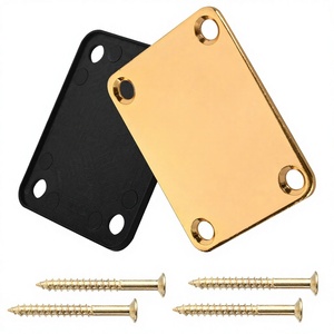 Placa de Refuerzo para Mástil de Guitarra Eléctrica de Hierro con Deflector de Protección de 4 Orificios para el Mástil de Piano - Product Image 1