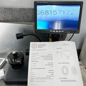 Diamant CVD de couleur fantaisie rose intense, taille ovale, 10,31 carats, VS1, diamant en vrac, certificat IGI, diamant de laboratoire de couleur fantaisie - Product Image 3