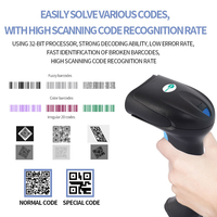 Escáner de Código de Barras Portátil BaoShare, Lector de Códigos QR 1D 2D, USB de Alta Velocidad, 300 Escaneos/seg, Luz LED, Vibración, Inventario de Almacén