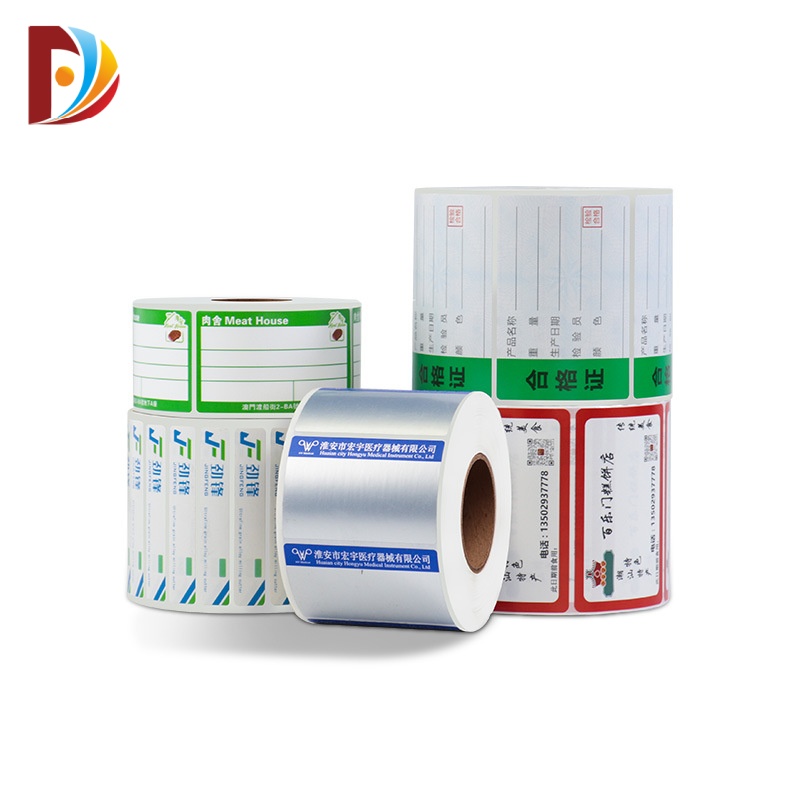 Custom Self-adhesive Packaging Labels Rolls of Printed Labels Stickers Waterproof Food Bottle Labels for Food Packaging