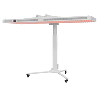 Support de panneau de luminothérapie rouge réglable sur pied avec roulettes pour lampe de thérapie infrarouge, usage clinique et spa
