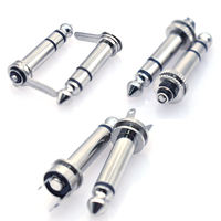 Adaptateur d'alimentation mâle personnalisé 6.35mm DC Plug avec connecteur de Transmission audio pour haut-parleurs Connecteurs audio et vidéo