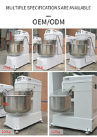 Mélangeur à Spirale Électrique Commercial Robuste pour Boulangerie 75kg 100kg 125kg 150kg, Pétrin Professionnel pour Croissant Baguette Pain de Mie