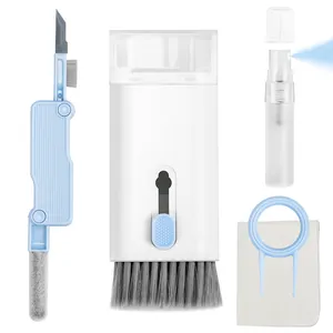 7 In 1 Touchscreen Cleaner Borstel Oortelefoon Reinigingstools Toetsenbord Reiniger Kit Airpod Scherm Schoner Pen Kit