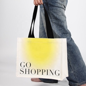 Sac fourre-tout pliable en toile écologique, couleurs dégradées, impression de logo personnalisé, pour vêtements, chaussettes et emballage de vêtements – Vente en gros - Product Image 4