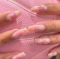 JP1600 vente en gros, ongles personnalisés, ballerine, moyen, cercueil, cœur, perle, French Tip, manucure, acrylique, bâton sur les ongles