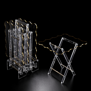 Trung Đông sang trọng Acrylic gấp bảng Chất lượng cao rõ ràng Acrylic Bàn cà phê thiết kế hiện đại gấp Khay bảng - Product Image 6