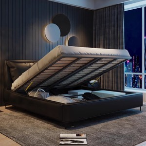 Ý giường ngủ sang trọng nội thất phòng ngủ Vua kích thước giường ngủ biệt thự nhà giường phòng đầu giường đôi hiện đại giường - Product Image 2