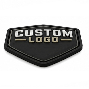 Nouveaux patchs en PVC personnalisés, étiquettes personnalisées, style streetwear, patch en PVC à coudre avec logo en relief pour vêtements - Product Image 4