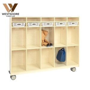 Mầm non di động Locker Montessori daycare đồ nội thất mẫu giáo Áo khoác bằng gỗ và Túi Vườn Ươm lưu trữ tủ <span class=keywords><strong>Pre</strong></span> <span class=keywords><strong>k</strong></span> đồ nội thất - Product Image 1