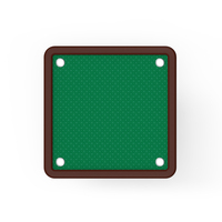 Table de poker carrée YH 4 joueurs Tables pliantes en feutre avec porte-gobelets
