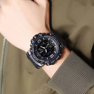SKMEI 2222 Wristwatch LED Alarm Clock Sports <b>Mens</b> <b>Watch</b> <b>Waterproof</b> Round Dial <b>Men</b> Dual Display <b>Watches</b> for Relogio Masculino - Product Image 4