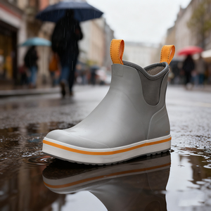 Hot-bán unisex Neoprene Cá mắt cá chân khởi động nhà máy Tùy chỉnh cao su boong khởi động không thấm nước cho mùa đông mùa thu làm việc sử dụng - Product Image 3