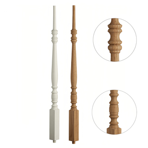 1 năm bảo hành sồi Truyền Thống Màu Đỏ cầu thang balusters OEM/ODM New Top rắn gỗ Việt Nam cầu thang bằng gỗ - Product Image 1
