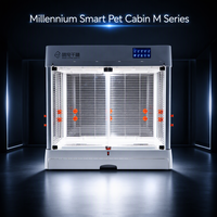 Maison Intelligente Commerciale Adaptée aux Animaux QXM02 Améliorée avec Caméra de Surveillance, Air Frais et UV pour Hôtels, Boutiques d'Animaux, Petits Animaux