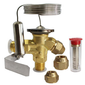 Válvula de Expansión Termostática de Equilibrio Interno de Latón 3/8 1/2 para Piezas de Refrigeración y Aire Acondicionado - Product Image 1