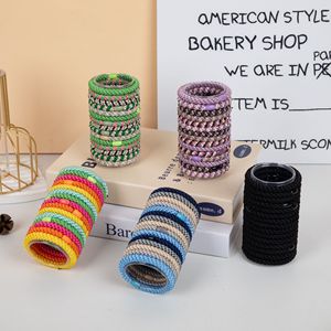 Accesorios para <span class=keywords><strong>el</strong></span> Cabello en Oferta, 15 Piezas en Caja, Bandas <span class=keywords><strong>El</strong></span>ásticas de Tela Tejida para Hombre y Mujer, Bandas de Goma Duraderas de Alta Elasticidad para Cabello Largo - Product Image 4