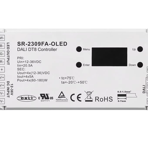 แผงควบคุม DT8 SR-2309FA-OLED ต้าหลี่ในตัว30kHz สูงพิเศษ PWM 16ฉาก4x5A 12-36VDC XY TC RGBW XY + TC RGB + TC - Product Image 2