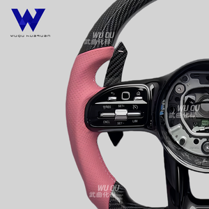<span class=keywords><strong>Volant</strong></span> en fibre de carbone rose, compatible avec Mercedes-Benz <span class=keywords><strong>AMG</strong></span> Classe A, B, C, E, S, W166, W177, W205, W213, W212, W218, W222, C63, E63 - Product Image 3