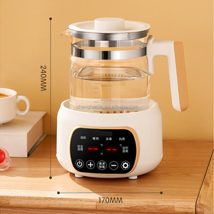 Hervidor de <span class=keywords><strong>Agua</strong></span> Eléctrico de Temperatura Constante 24H, Esterilizador, Tetera para Hierbas, Hervidor de Vidrio Eléctrico de 1.3L para Hogar y Oficina - Product Image 4