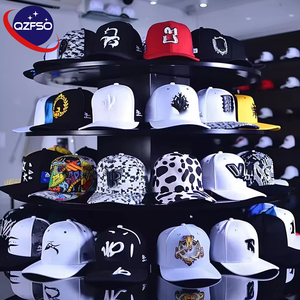 QZFSO Manufacturer Wholesale <b>Hat</b> Custom 5 Panel Curved Brim Gorras Structured Baseball Caps With Custom logo - Product Image 1