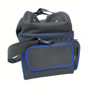 Sacs de bowling à roulettes pratiques avec compartiment à chaussures spacieux, en tissu Oxford, taille 21 pouces, pour deux balles, style tendance pour la salle de sport et l'extérieur - Product Image 3