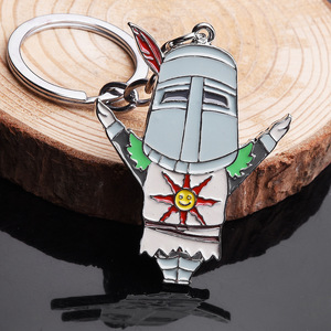 Dark Souls Solaire of Astora Sun Logo Zinc Alloy Letterpress Printed Cartoon Enamel Pendant Necklace Keychain - Product Image 5