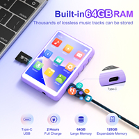 Vente en gros Lecteur MP3/MP4 pour Bluetooth Logo personnalisé Sports Enfants Lecteur de musique OEM/ODM Radio FM Enregistrement vocal FLAC Audio Usine