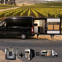 Unité mobile multifonction à montage rapide pour conversion de fourgon aménagé, pour minivan, van, meuble de camping, fourgonnettes moyennes