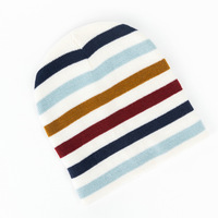 Bonnet en tricot côtelé en acrylique personnalisé, bonnet en cachemire tricoté d'hiver avec logo brodé, motif imprimé pour les voyages ou la plage