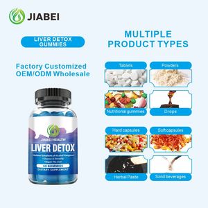 Fabricant de compléments alimentaires sur mesure, complément à base de plantes pour adultes, nettoyage et détoxification du foie, GOMMES DE DÉTOXIFICATION HÉPATIQUE, vitamines en gros - Product Image 5