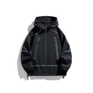 Veste de pêche personnalisée avec logo, nouvelle collection automne-hiver, en softshell fin et rembourrée en velours, respirante, coupe-vent et imperméable. - Product Image 2