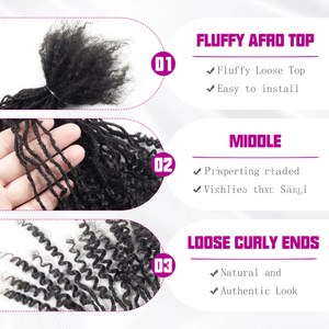 Extensions de cheveux humains bouclés de 0,15 cm, pointes bouclées, pour femmes afro-américaines, cheveux Remy au crochet, 8 pouces, fournisseur en gros de boutique américaine - Product Image 3