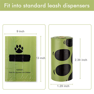 Sacs à déjections canines biodégradables non parfumés, respectueux de l'environnement - Product Image 2