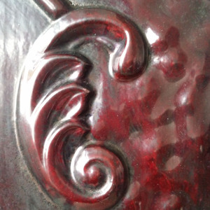 Faux Tin <span class=keywords><strong>PVC</strong></span> impermeabile pannello a parete ignifugo <span class=keywords><strong>in</strong></span> rilievo per bagno cucina bar Mall & Hotel PL04 legno rosso invecchiato - Product Image 6