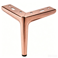 Pieds de table en métal de fabrication chinoise, vente chaude, pieds de canapé en métal avec plusieurs couleurs