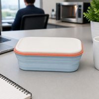 Bols pliables en silicone de qualité alimentaire - Design contemporain, compatibles lave-vaisselle, non toxiques, portables pour la rentrée scolaire et les fêtes