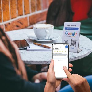 Biểu tượng tùy chỉnh <span class=keywords><strong>NFC</strong></span> tap Google PVC đứng mini RFID Tag không tiếp xúc QR mã Bảng Menu hiển thị đứng cho bàn hiển thị thanh toán - Product Image 4