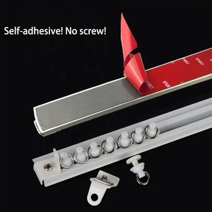 Thấp Hồ Sơ Nhôm Rèm Theo Dõi Trắng Siêu-Mỏng Linh Hoạt Cong Trần Núi Micro Mini Rèm Đường Sắt Theo Dõi - Product Image 2