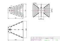 Antenne Haut-parleur Large Bande à Gain Élevé 10dBi 1-6GHz, Antenne en Aluminium à Polarisation Linéaire N-K pour Test RF Modèle SWT1060DRHA10S SWT