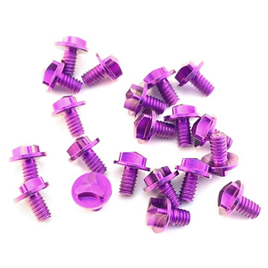 Tornillos de Brida de Aleación de Titanio de Color Personalizado, Herramienta EDC, Accesorio para Equipo de Exterior, Acabado Anodizado en Azul y Morado, Ligeros - Product Image 4