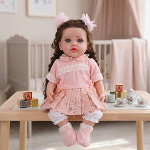 Muñeca Realista R&B <span class=keywords><strong>de</strong></span> 15 Pulgadas (46 cm), Muñeca <span class=keywords><strong>de</strong></span> <span class=keywords><strong>Arte</strong></span> Hecha a Mano, Linda Princesa <span class=keywords><strong>de</strong></span> Silicona Platino, Muñeca Realista <span class=keywords><strong>Reborn</strong></span> - Product Image 3