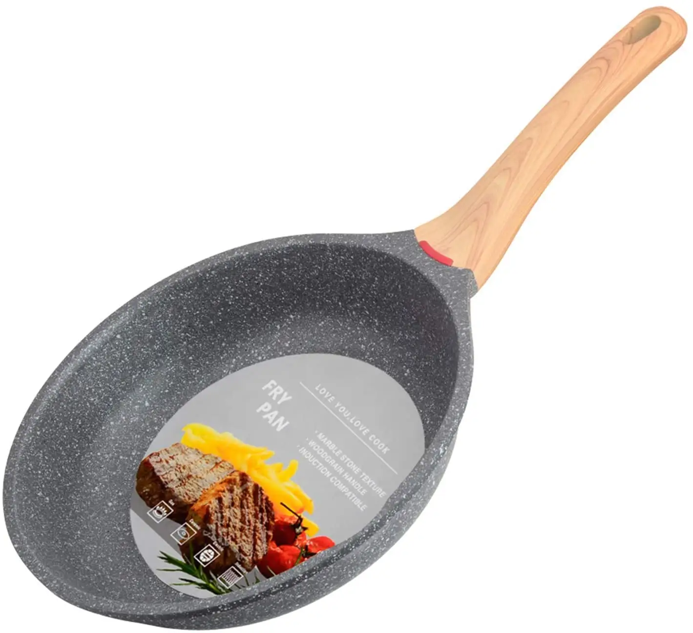 Amazon hot sale cookware aluminum cooking tools kitchen utensils 8" 10" 9.5" 11" nonstick Induction Granite Stone Frying Pan