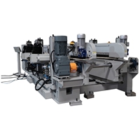 Ponceuse double face entièrement automatique personnalisée pour le travail du bois, machine à poncer double extrémité pour panneaux de portes en bois